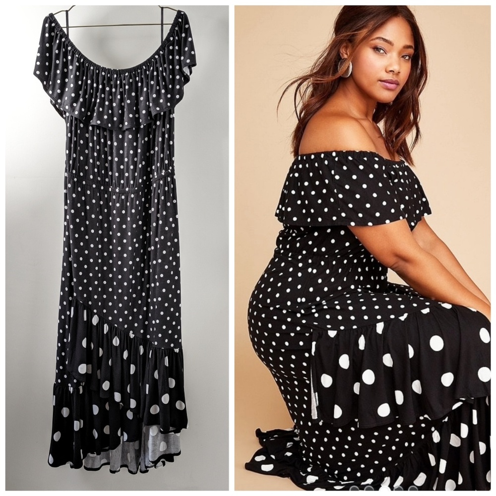 Lane Bryant Off the Shoulder Dress - Picture 2 of 7